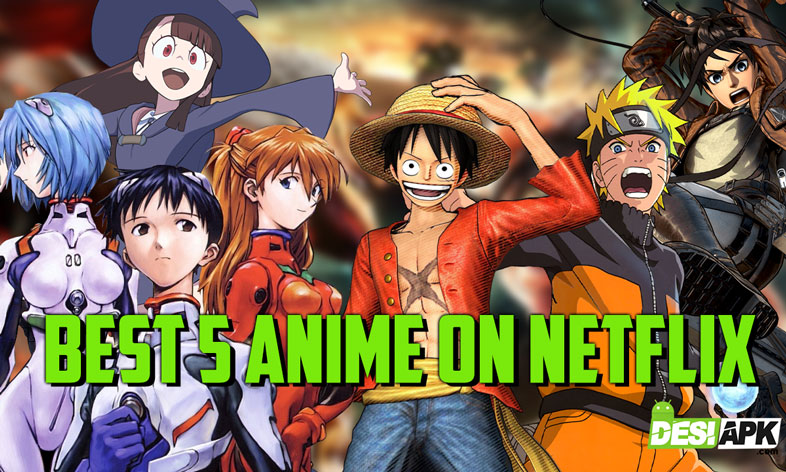 top 5 anime series on netflix